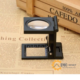 [ HOT SALE ] Kính lúp mini 10X có thước đo