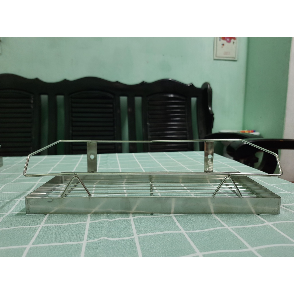 Giá Đựng Gia Vị Inox 1 Ngăn Tiện Lợi 12x30cm - Duonghieu6789