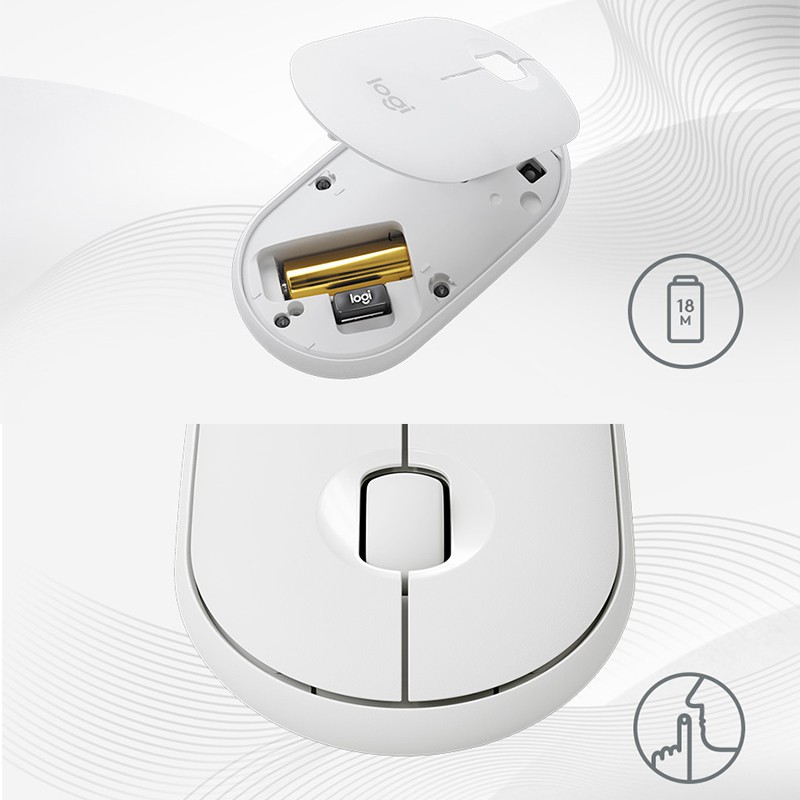 Chuột không dây Logitech Pebble M350 - Kết nối Bluetooth