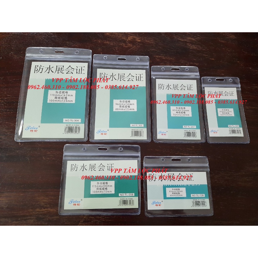BAO THẺ TÊN,THẺ ĐEO NHÂN VIÊN HỌC SINH CÁC CỠ  - Thẻ 107, 108, 207, 208, 303, 304, 503...