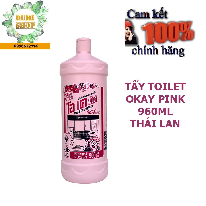 Nước tẩy Toilet Okay Pink 960ml Thái Lan