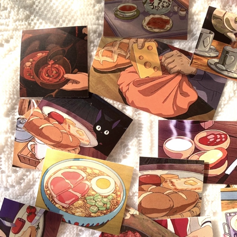 Hình dán trang trí ghibli studio size 3-5cm