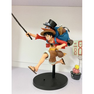 Mô hình One Piece : Luffy đội 3 mũ 3 anh em