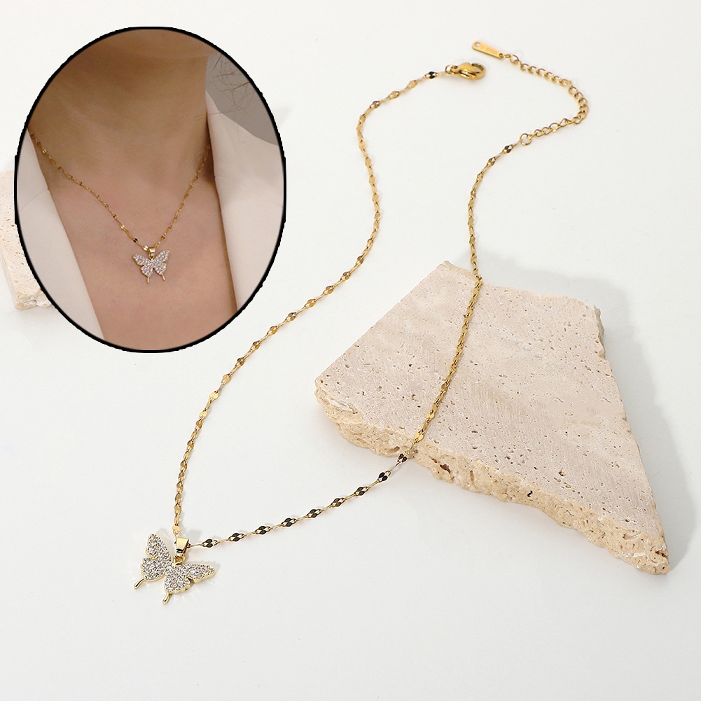 Vòng Cổ Choker Mặt Bướm Phong Cách Cổ Điển Hợp Thời Trang