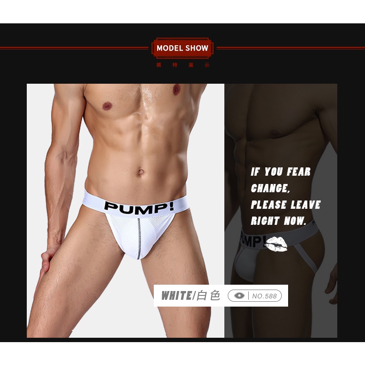 Set 3 Quần Lót Cotton Chữ G Lưng Thấp Quyến Rũ Cho Nam Jockstrap (3)H588