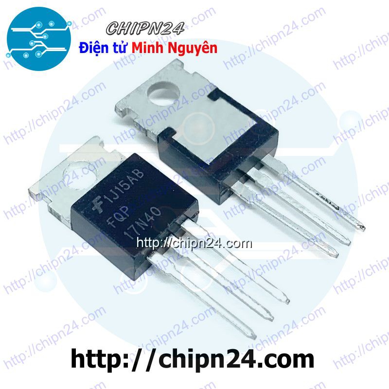 [1 CON] Mosfet 17N40 TO-220 17A 400V Kênh N (FQP17N40)