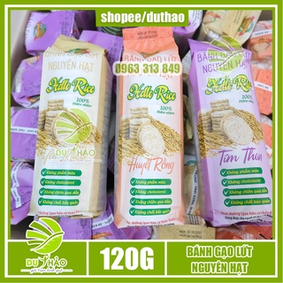 Bánh gạo lứt nguyên cám không chiên không đường ăn chay ăn kiêng 120gr