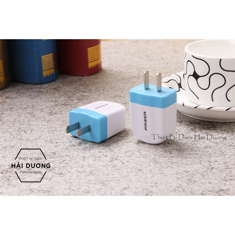 Củ sạc USB PNSEN dành cho điện thoại Android - Iphone - Thiết Bị Cắm Điện Có Dây USB 5V-1.2A