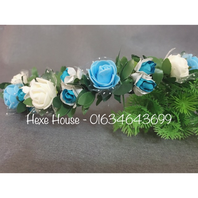 Vòng hoa đội đầu - vải lụa