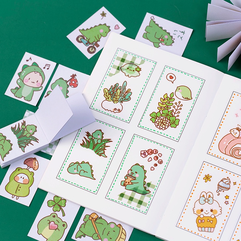 Bộ 50 Miếng Dán Tự Dính Họa Tiết Hoạt Hình Dễ Thương Cho Bé Gái