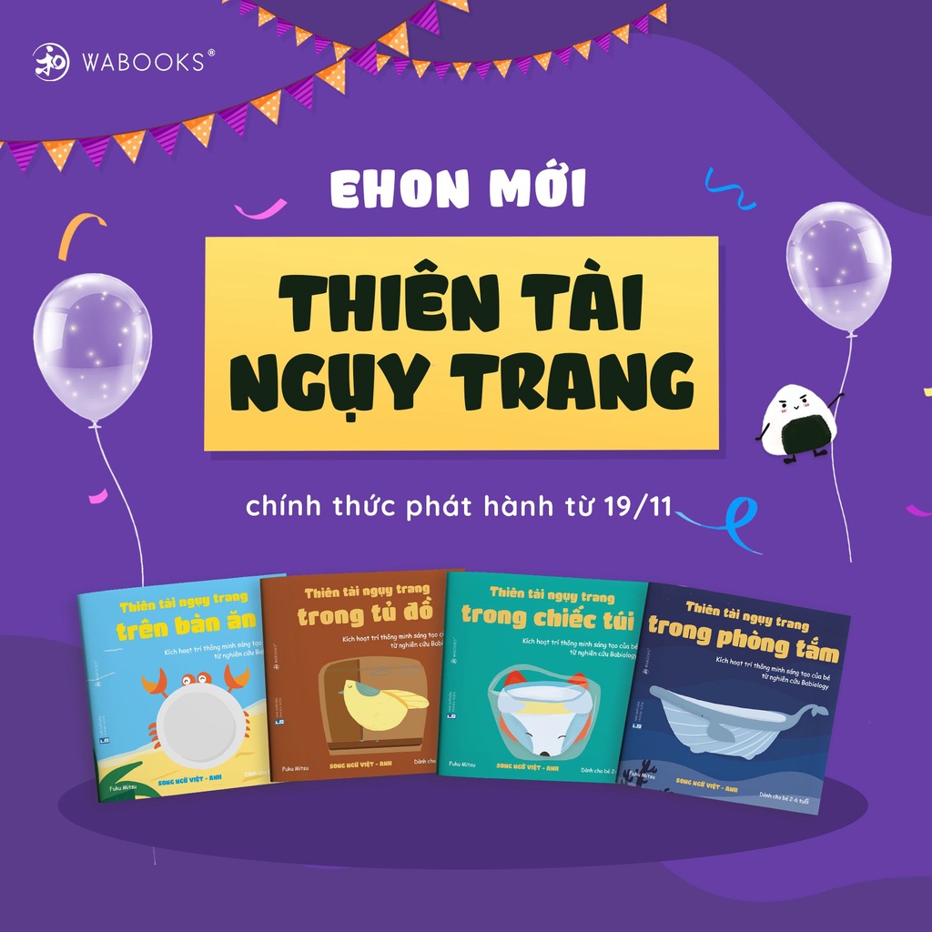 Sách Ehon - Combo 4 cuốn Thiên Tài Ngụy Trang - Dành cho trẻ 2-6 tuổi