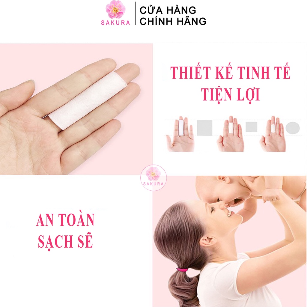 Bông tẩy trang 200 miếng COTTON BIOAQUA mềm mịn giá rẻ chất lượng nội địa trung SAKURA