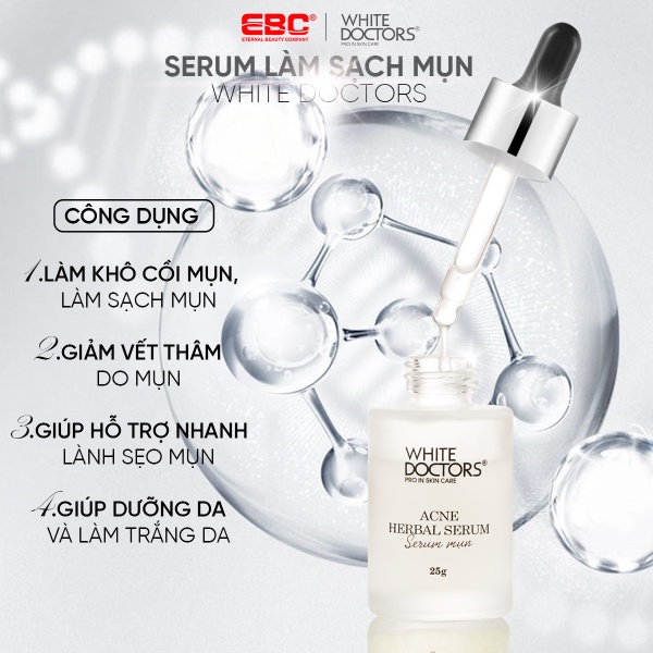 Serum giảm mụn White Doctors Acne Herbal Serum 25g