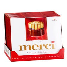 Socola Merci Finest Section Chocolate 400g/Hộp Đức