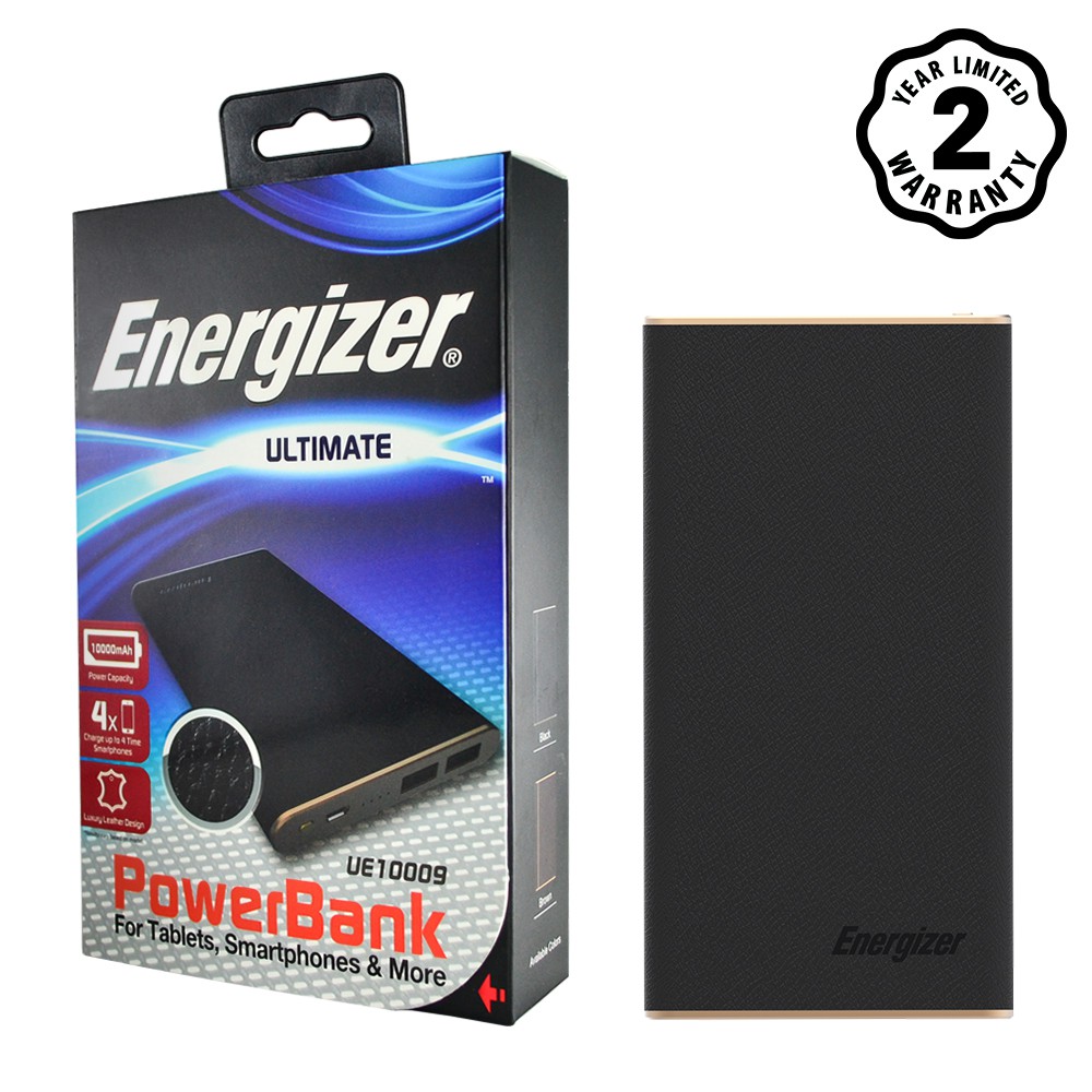 [ Mã &quot;DAUDEN124&quot; - 124k ĐH 499k] Pin sạc dự phòng Energizer 10,000mAh (Luxury Leather)