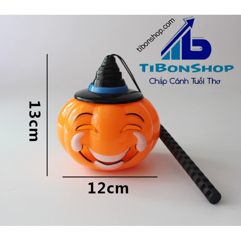 Đèn Lồng bí ngô Halloween Có Đèn Có Nhạc -Trang Phục Hóa Trang Halloween
