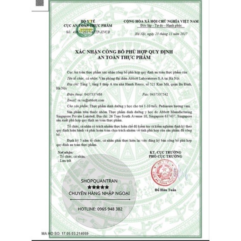 Sữa Pediasure Đức Hộp 850  hương Vanilla Chính Hãng Giá Tốt