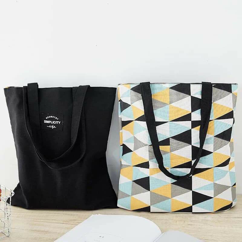 Túi tote canvas 2 mặt