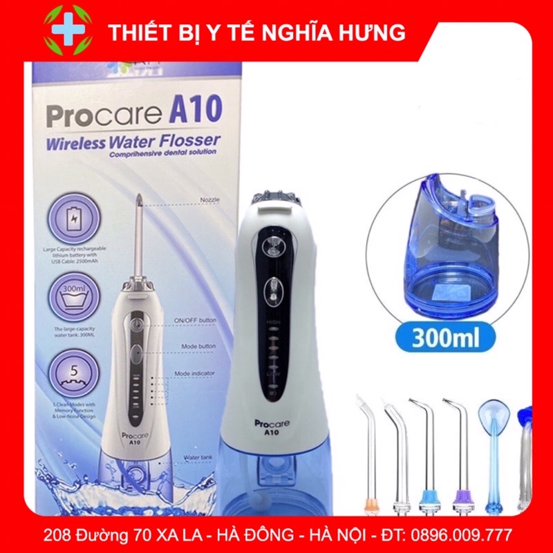 Máy Tăm Nước PROCARE A10- Máy Tăm Nước Vê sinh răng miệng CHÍNH  HÃNG