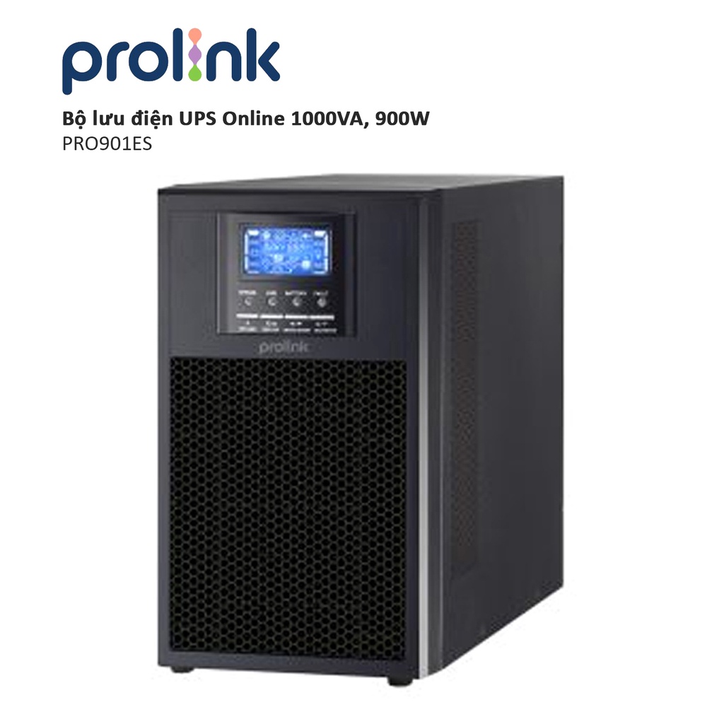 Bộ lưu điện UPS PROLINK Online PRO901-ES  bảo vệ tối đa các phụ tải quan trọng trong ứng dụng công nghệ