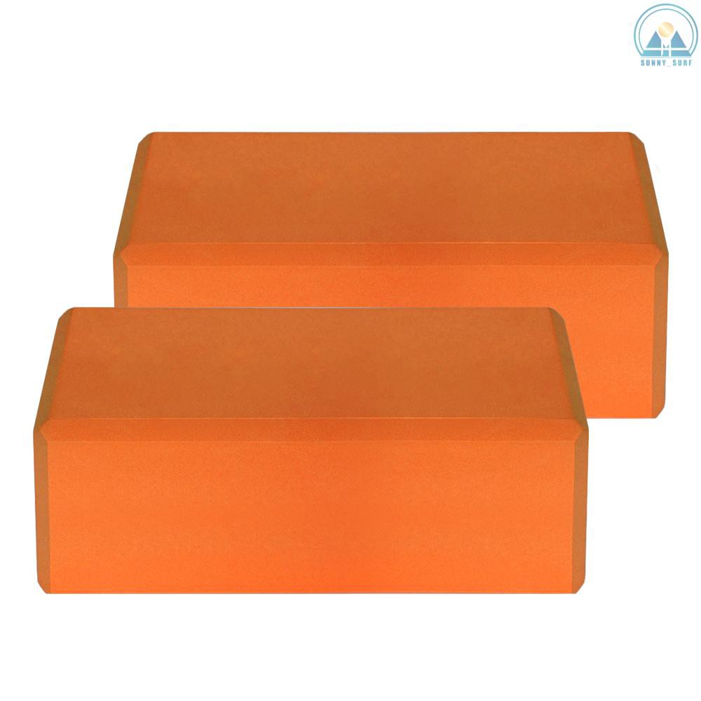 Sunny☀ 1PCS / 2PCS EVA Yoga Blocks Latex-free Non-slip Surface for Yoga Pilates Meditation