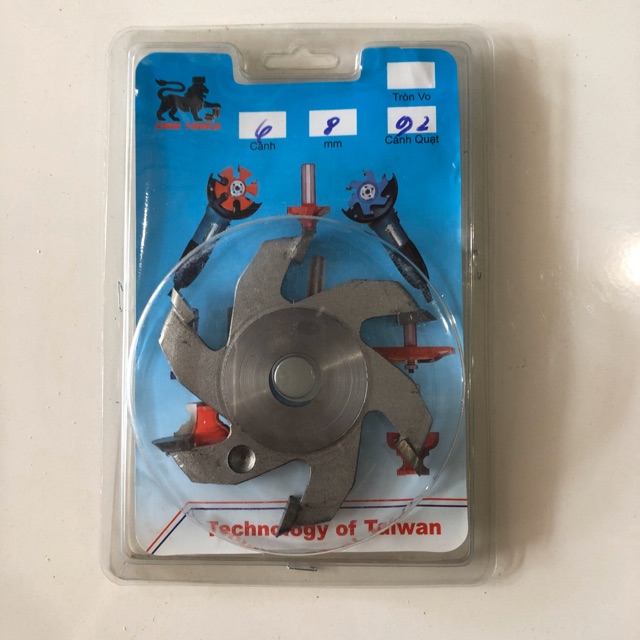 Lưỡi phay gỗ 6 cánh 8ly