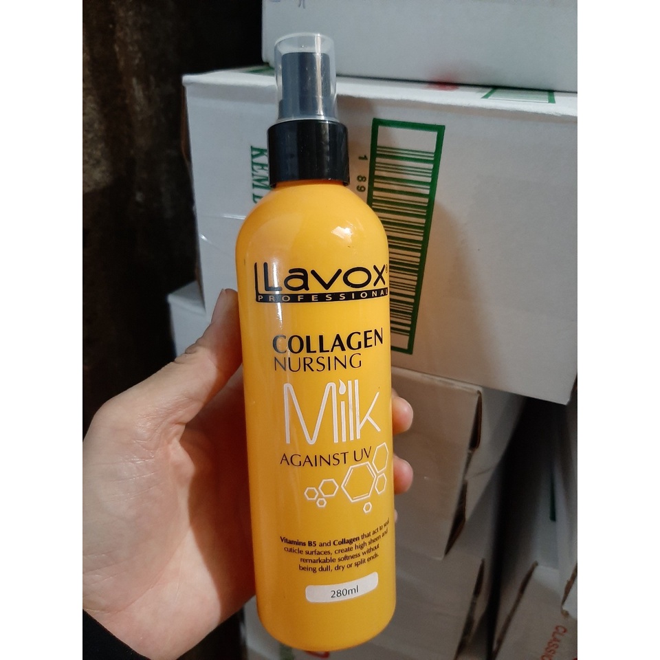 Sữa Dưỡng COLLAGEN Chống Tia UV Siêu Bảo Vệ Tóc LAVOX 280ml