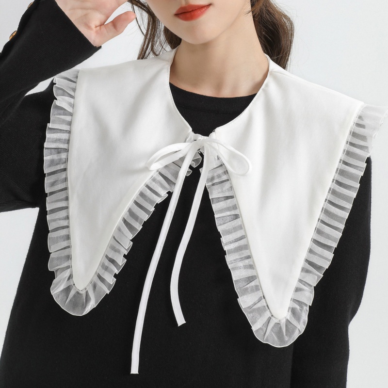 Cổ Áo Rời Cổ Bẻ Cột Dây Có Thể Tháo Rời