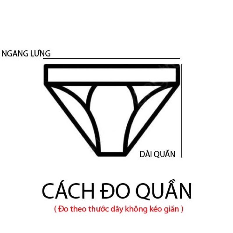 Quần lót nam từ 35-67kg ĐAI TO thun lỗ thông hơi - QLN78