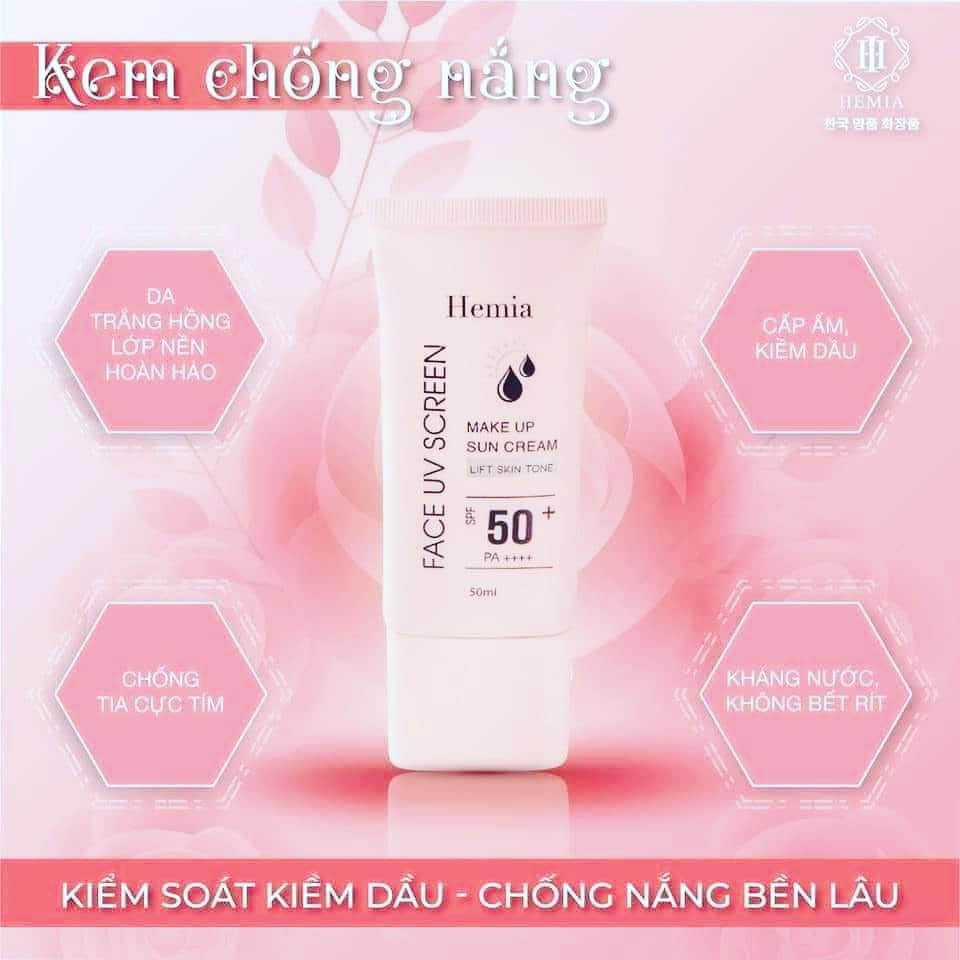 (quà khủng) [Chính Hãng]Kem Dưỡng Da Chống Nắng Hemia 50ml | BigBuy360 - bigbuy360.vn