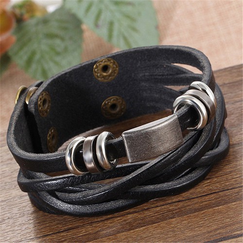 Vòng tay nhiều lớp phong cách Vintage cho nam