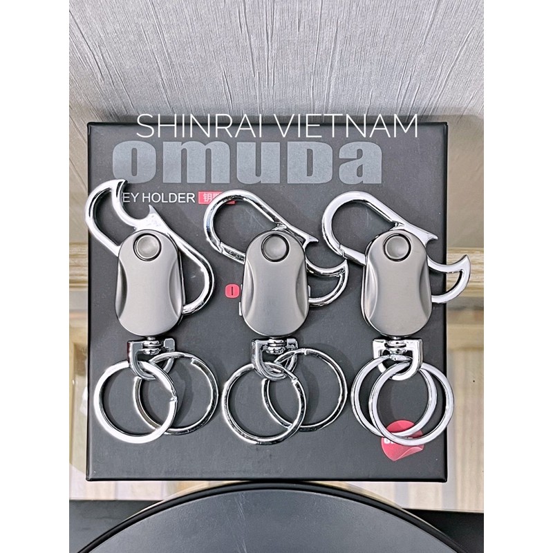 Móc Khóa INOX Spinner OMUDA 6889  , Móc Khóa Con Quay,  Mở Nắp Chai, Móc Khóa Xe Máy Ô Tô Cao Cấp