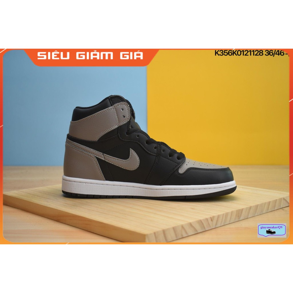 Thể Thao Air Jordan 1 Retro High Shadow  xám đen Cao Cổ Siêu Đẹp Dành Cho Nam Nữ