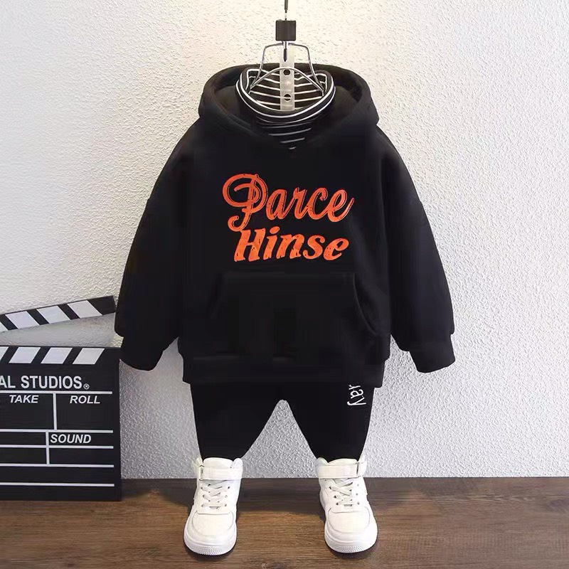 Áo khoác nỉ hoodie bé trai BABEKIDS  in chữ PARCE HINSE,thời trang thu đông dành cho trẻ em từ 4 đến 10 tuổi