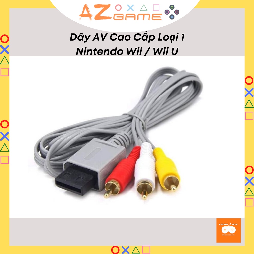 Dây AV Máy Nintendo Wii Wii U Cáp 3 Đầu Hoa Sen Cao Cấp