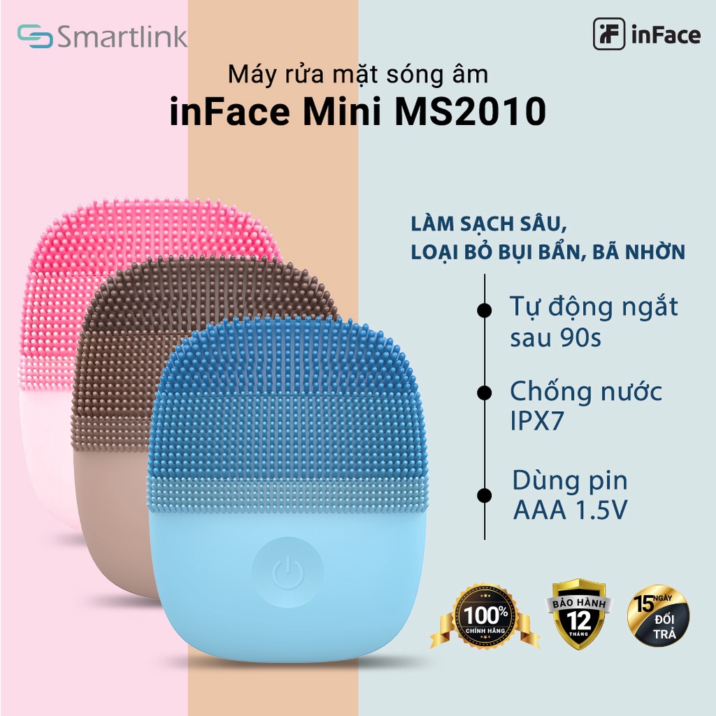 Máy Rửa Mặt Xiaomi inFace Sonic Facial Device MS2010 Mini - Hàng Chính Hãng - Bảo Hành 12 Tháng