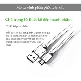 Cáp sạc MicroUSB Ugreen 1m US125 10836 (Đen)