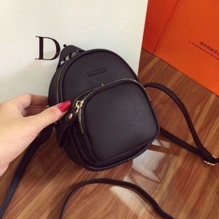 Balo mini nữ nhỏ gọn đeo chéo siêu xinh chất da PU