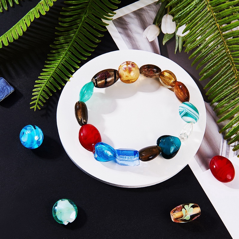 Bộ 10-80 Hạt Xâu Làm Đồ Thủ Công Hoặc 100-500G Nhiều Màu Sắc