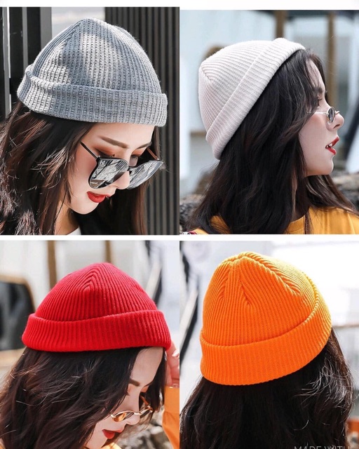 Combo 30 mũ beanie nhiều màu sắc tự chọn