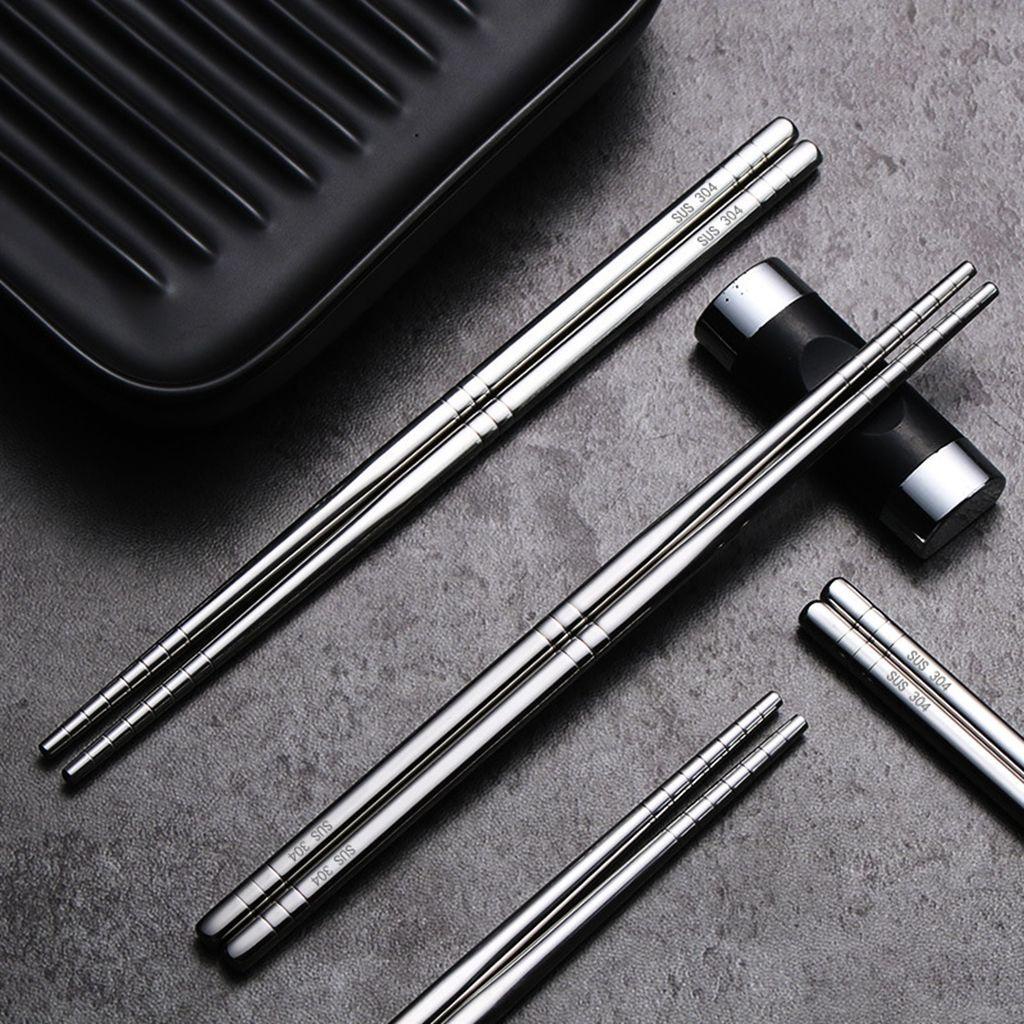 Đũa Inox 304 Kháng Khuẩn Chịu Nhiệt Độ Cao Dễ Vệ Sinh Cho Nhà Bếp