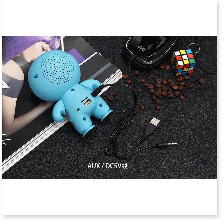 Loa bluetooth  ⛔GIÁ SỈ⛔  Loa bluetooth mini Music A9 Baymax thiết kế nhỏ gọn tạo cảm giác thân thiện, dê thương 7038