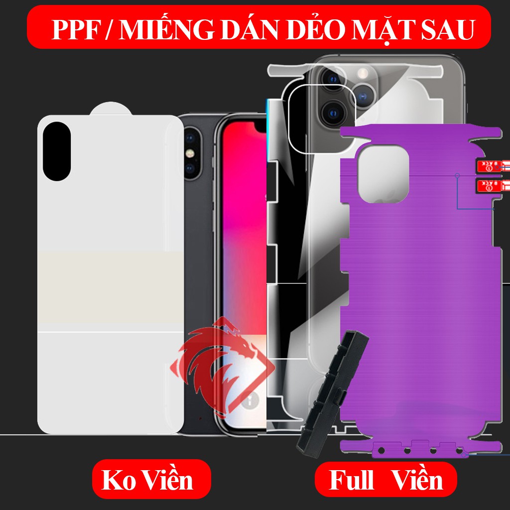 Miếng Dán Dẻo PPF Iphone - Chống Xước - Chống Va Đập - Phục Hồi Vết Xước - Full Viền và Không Full Viền (Có thể Ốp Lưng)