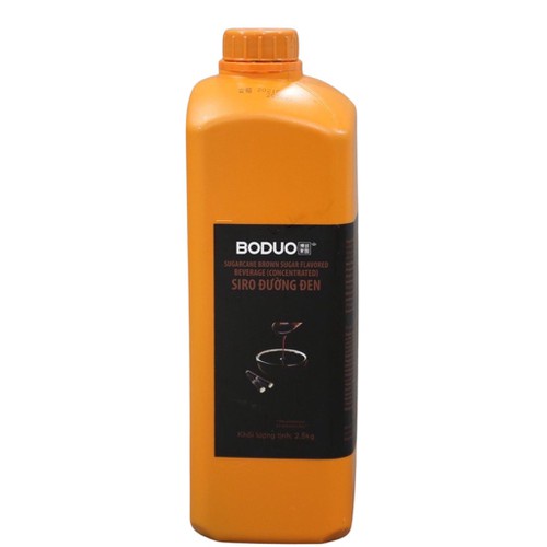 Syrup/Siro Đường Đen BODUO can 2,5kg- GIÁ RẺ, VỊ THANH CHUYÊN NẤU SỮA TƯƠI TRÂN CHÂU ĐƯỜNG ĐEN