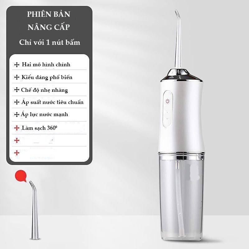 Tăm Nước cầm tay Oral Irrigator - Tăm nước vệ sinh răng miệng cực sạch - 3 chế độ xịt