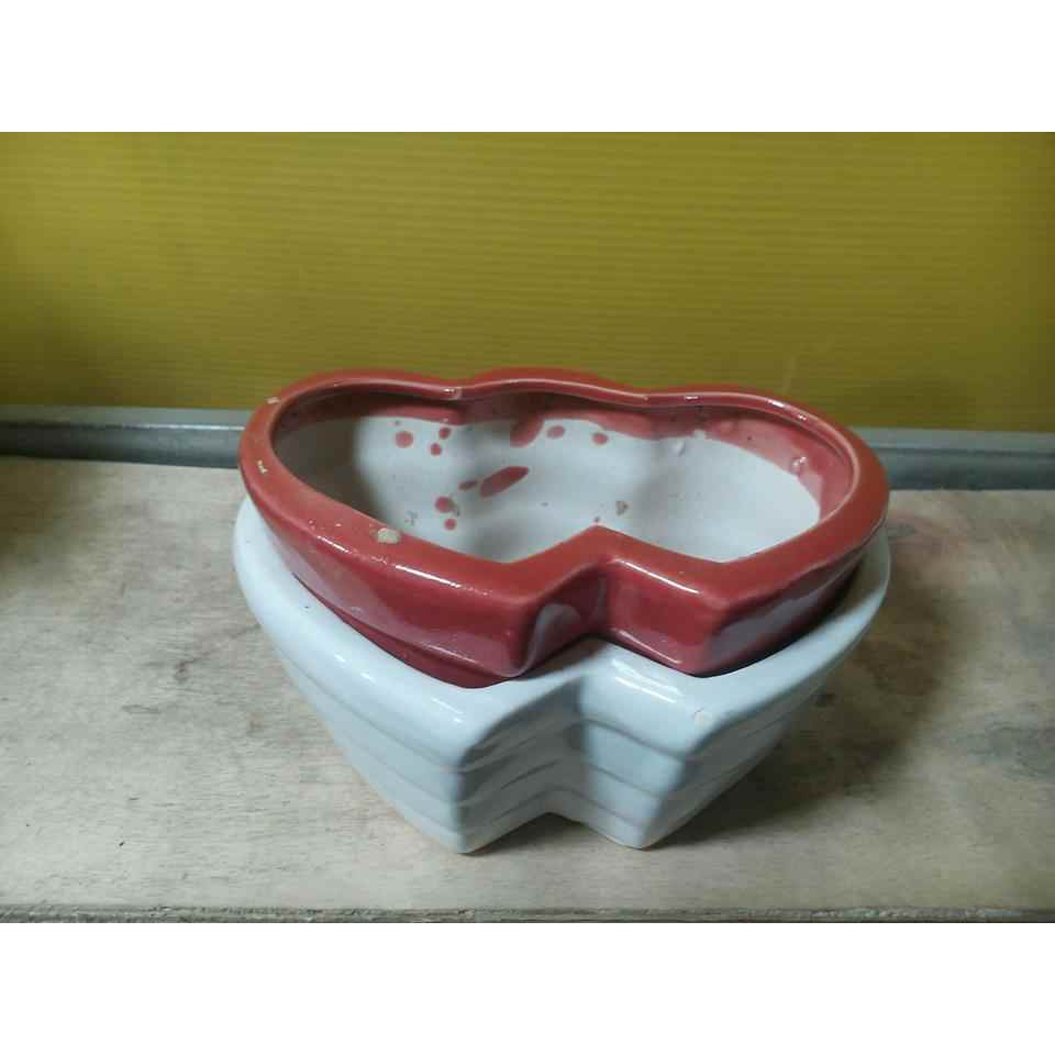 Chậu trồng cây: sứ tim đôi