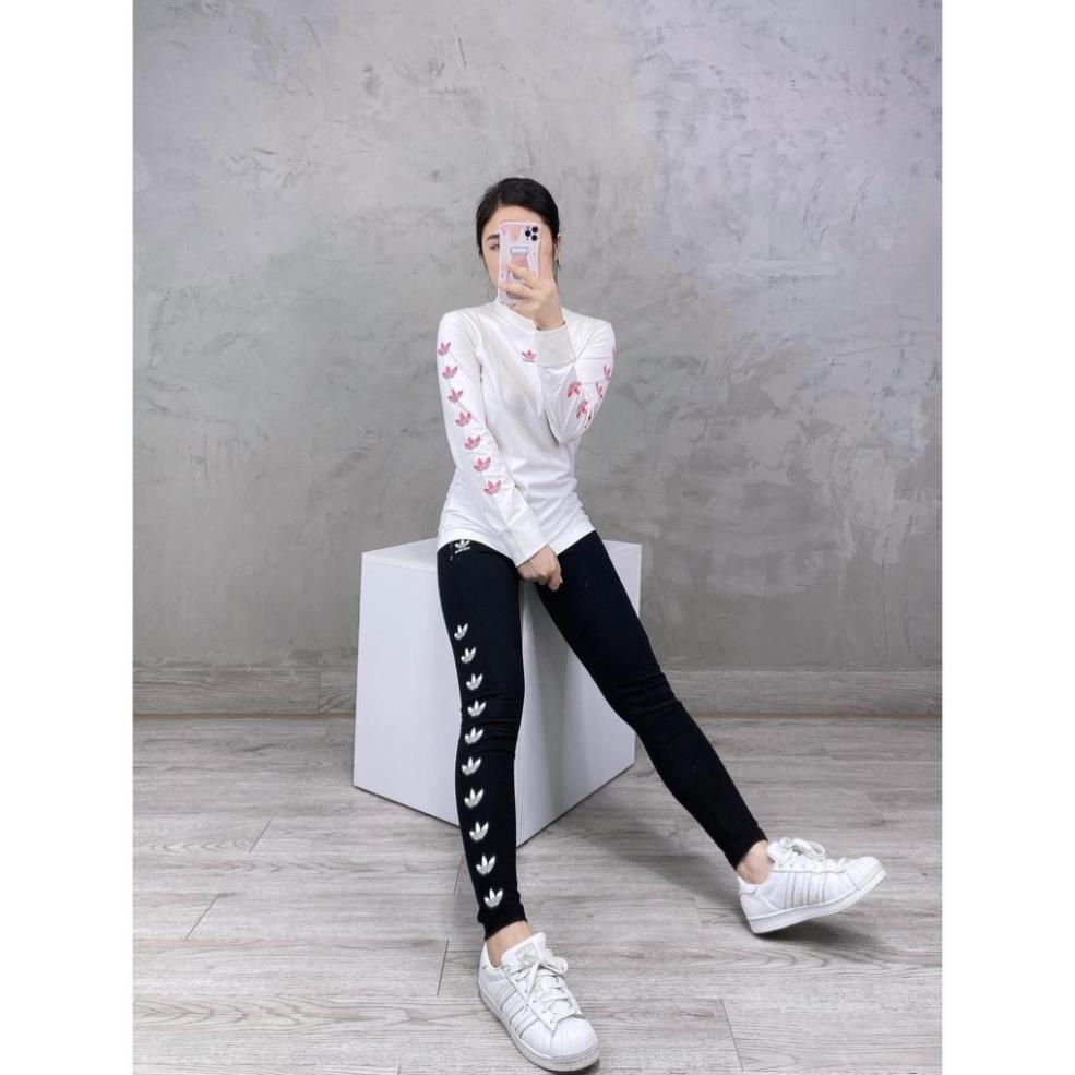 Quần Tập Gym Nữ [Legging] Repeat 3 Lá Hông Cao Cấp [ĐỒ TẬP]