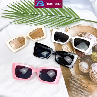 Kính mát gọng vuông phong cách Retro thời trang 1908_Bon Shop Kính mắt vuông chống tia UV