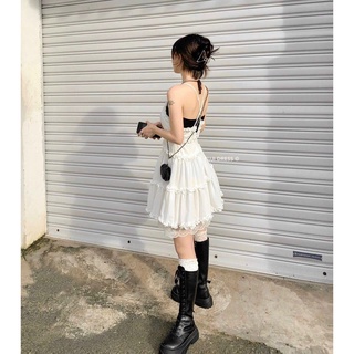Đầm Hè 2 Dây Cổ V Lưng Đan Chéo
