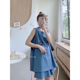 SÉT BỘ TANK TOP BÒ SỮA (3màu)(fs50k)